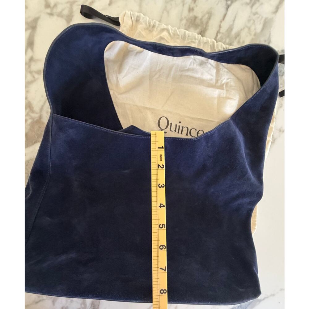 Quince NEW Italian Suede Slouchy Shoulder Bag, Color: Midnight - Picture 7 of 7